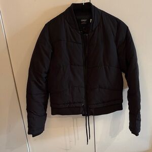 ONLY Women's Classic Black Puffer Coat